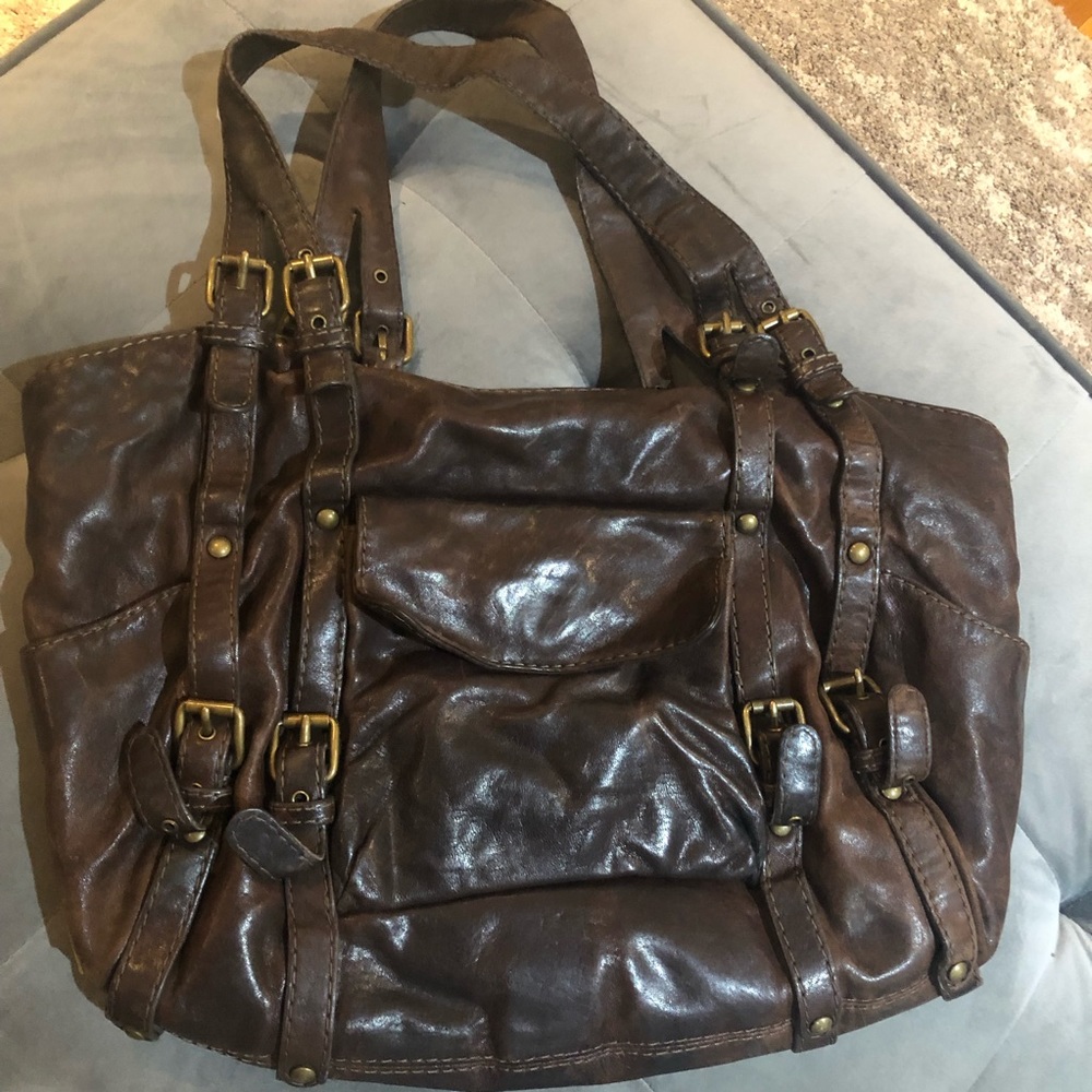 KOOBA brown leather handbag
